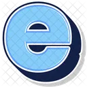 A Letter E Alphabet Icon
