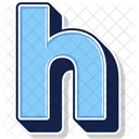 A Letter H Alphabet Icon