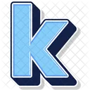 A Letter K Alphabet Icon