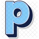 A Letter P Alphabet Icon