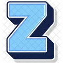 A Letter Z Alphabet Icon