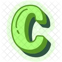 A Letter C Alphabet Icon