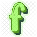 A Letter F Alphabet Icon