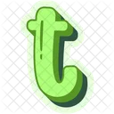 A Letter T Alphabet Icon