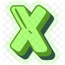 A Letter X Alphabet Icon