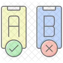 A And B Testing Lineal Color Icon Icon