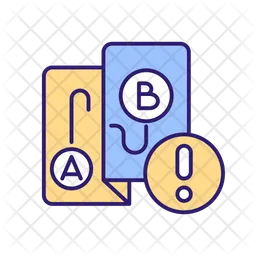 A B test awareness  Icon