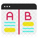 A-Bテスト  アイコン