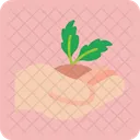 A Base De Plantas Saludable Vegano Icono