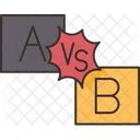 A versus b  Icono