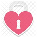 A Forma Di Cuore Segreto Damore Lucchetto Icon