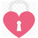 A Forma Di Cuore Segreto Damore Lucchetto Icon