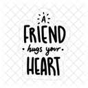 A Friend Hugs Your Heart Friendship Besties アイコン