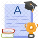 A Grade Result Sheet Exam Result Icon