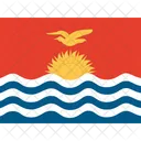 Ki Kiribati Banderas Iso Icono