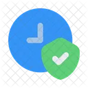 Largo Plazo Tiempo Seguro Icono