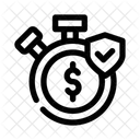 Seguro A Largo Plazo Escudo Icono