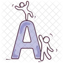 A English Letter English Alphabet Icon