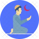 A Man Praying Prayer Muslim Icon