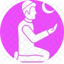 A Man Praying  Icon
