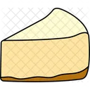 A piece of cheesecake dessert  Icon