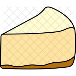 A piece of cheesecake dessert  Icon