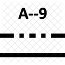 A To 9 Alphabetical Alphabetically Icon