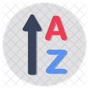 A To Z Alphabets Text Asort Icon