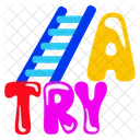 A Try Success Ladder Ladder Icon