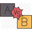 A versus b  Ícone