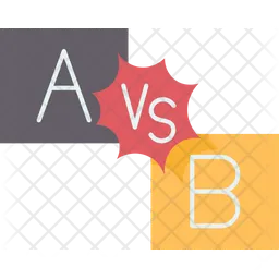 A versus b  Icono