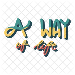 A way of life sticker  Icon