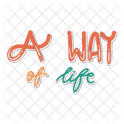 A way of life sticker  Icon