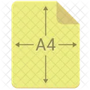 A4 Paper  Icon