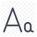 Aa A Letter Icon