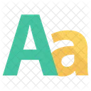 Aa Alphabet Creative Icon