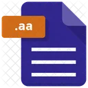 Aa File Paper Icon