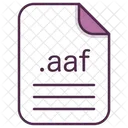Aaf File Document Icon