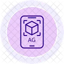 Augmented Reality Line Icon Icon