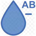 Ab negative Blutgruppe  Symbol