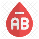 Ab negative blood  Icon