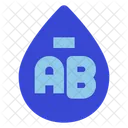 Ab Negative Blood Blood Type Donor Icon