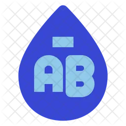 Ab Negative Blood  Icon