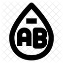Ab negative blood  Icon