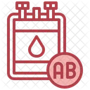 Ab Positive Blood Blood Bag Blood Type Icon