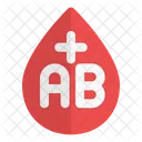 Ab positive blood  Icon