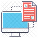 Comparing Document Ab Testing Testing Document Icon