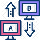 Ab Testing Split Comparision Icon