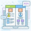 Ab Testing Comparing Method Usability Testing Icon