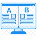 Ab Testing Comparing Method Usability Testing Icon